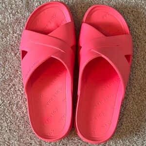 Cole Haan Criss Cross Hot Pink Slides Grand360 Size 6